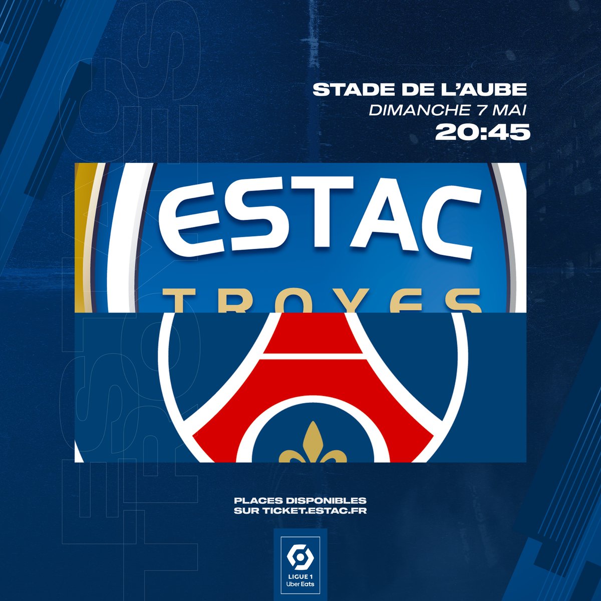 estac_officiel's tweet photo. 𝗝-𝟭𝟬 𝗮𝘃𝗮𝗻𝘁 𝗘𝗦𝗧𝗔𝗖⚡️𝗣𝗦𝗚

Les tribunes Seine, Vitoux et Champagne sont complètes pour la réception des Parisiens. Vous aussi, réservez vite vos places pour ce choc au Stade de l’Aube ! 🏟

🎟 https://t.co/L5h5DRghfF 

#TeamESTAC 🔵⚪️ https://t.co/TZ9wz0HpKX