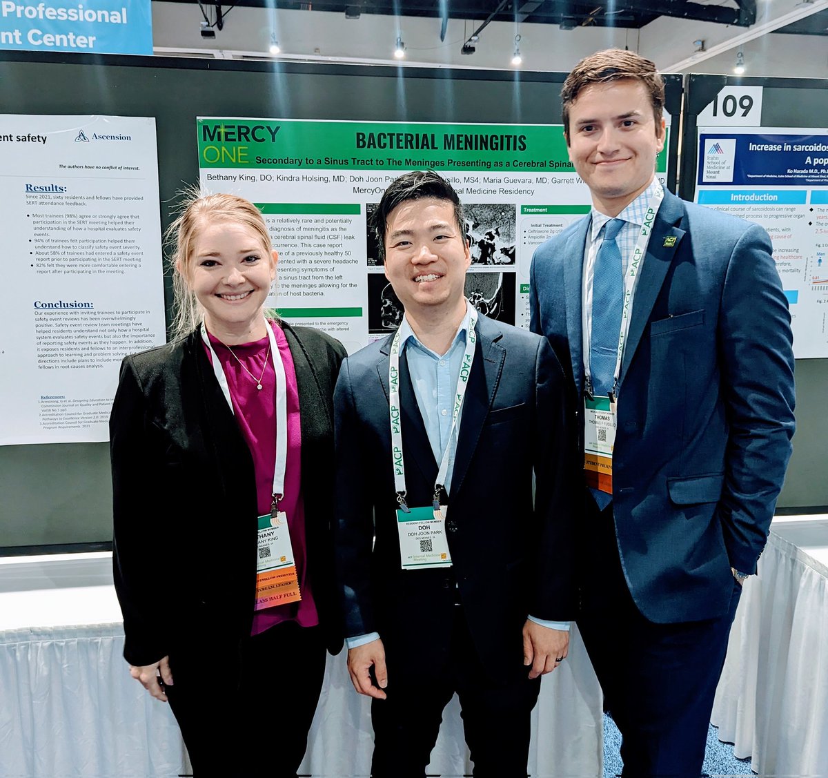 DrKingDO's tweet photo. Our team is so excited to be selected to compete in the National Poster Competitions for the #ACP2023 in San Diego, California! We were thrilled to win our state competition, and beyond honored to be participating at the national level!
#IMProud #dsmimresidency #ACPIMphysicians https://t.co/BAm8m07y93