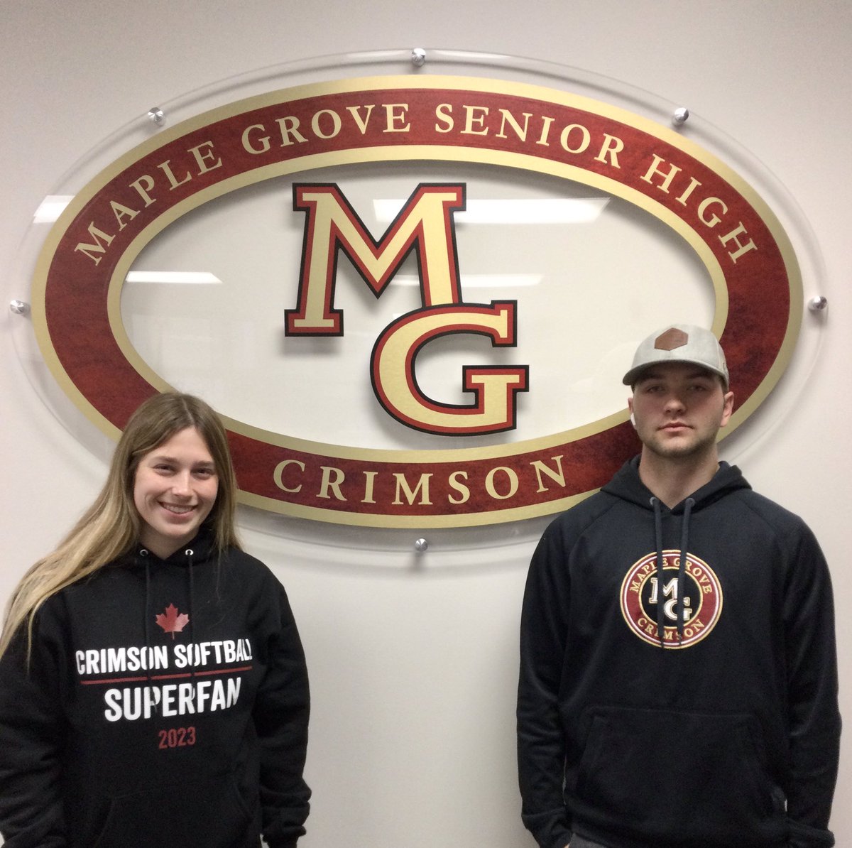 Congratulations to Lauren Beissel (10) and Connor Buckley (11) for being this weeks spirit winners !!! #crimsonpride