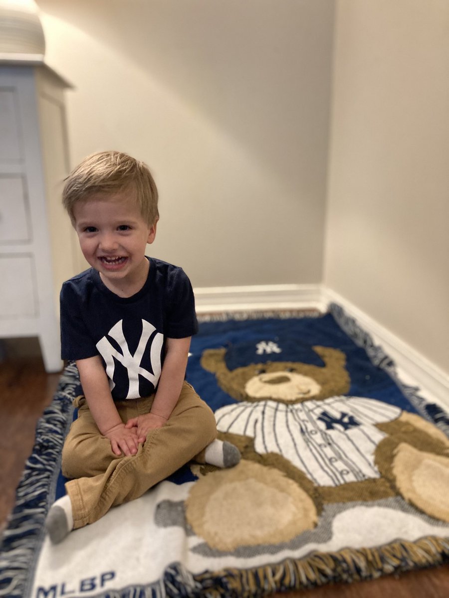 nac728's tweet photo. @YESNetwork @DriveToyota Hudson is enjoying his third season of Yankees baseball! Let’s go Yankees! #ToyotaPinstripePride https://t.co/wQxH1sFrDV