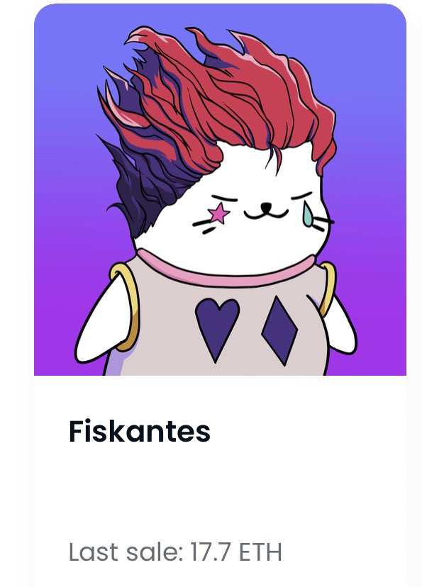 This sappy seal sold for 17.7 eth. arf