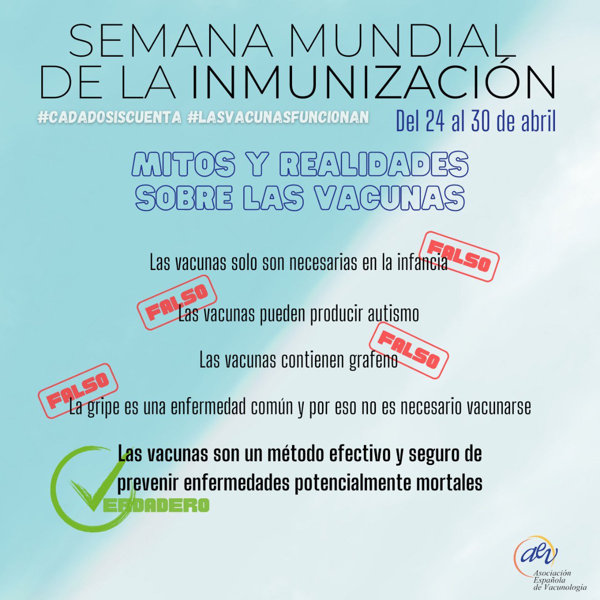 Del 24 al 20 de abril #SemanadelaInmunizacion  Las vacunas salvan vidas!! Tienen beneficios individuales y colectivos. vacunasaep.org/profesionales/…).