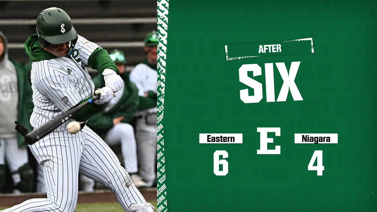 After 6 | EMU 6, NU 4

𝐁𝐥𝐚𝐤𝐞 𝐌𝐜𝐑𝐚𝐞 𝐝𝐨𝐮𝐛𝐥𝐞𝐝 𝐭𝐨 𝐥𝐞𝐟𝐭 𝐟𝐢𝐞𝐥𝐝 𝐭𝐨 𝐬𝐜𝐨𝐫𝐞 𝐃𝐚𝐫𝐫𝐞𝐧 𝐊𝐫𝐚𝐟𝐭 𝐢𝐧 𝐭𝐡𝐞 𝐟𝐢𝐟𝐭𝐡!

This marks McRae's second double and fifth RBI of his Eastern Michigan career!

📺bit.ly/3Axejng

#EMUEagles | #EMUBats