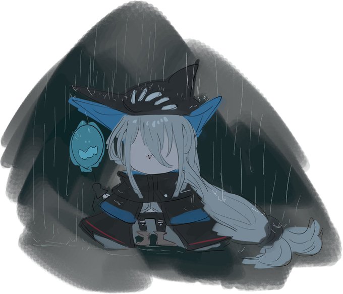 #明日方舟 #arknights 「斯卡蒂買了一個氣球給她的戰友,但她的戰友在跟她見面之前死掉了」 Skadi bought a balloon for her comrade, but her comrade passed away before meeting with her.