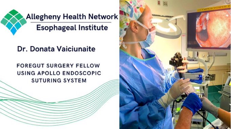AHN Esophageal Institute (@ahnesophagus) on Twitter photo <a href="/AHNesophagus/">AHN Esophageal Institute</a> foregut fellow, Dr. Vaiciunaite <a href="/DVaiciunaiteDO/">Donata Vaiciunaite</a> using the Apollo Endosurgery X-tack endoscopic suturing system
#ForegutFriday @APOLLO_ENDO #GITwitter <a href="/ForegutSociety/">The American Foregut Society</a> <a href="/AHNtoday/">AHN</a> <a href="/AHNesophagus/">AHN Esophageal Institute</a> foregut fellow, Dr. Vaiciunaite <a href="/DVaiciunaiteDO/">Donata Vaiciunaite</a> using the Apollo Endosurgery X-tack endoscopic suturing system
#ForegutFriday @APOLLO_ENDO #GITwitter <a href="/ForegutSociety/">The American Foregut Society</a> <a href="/AHNtoday/">AHN</a>