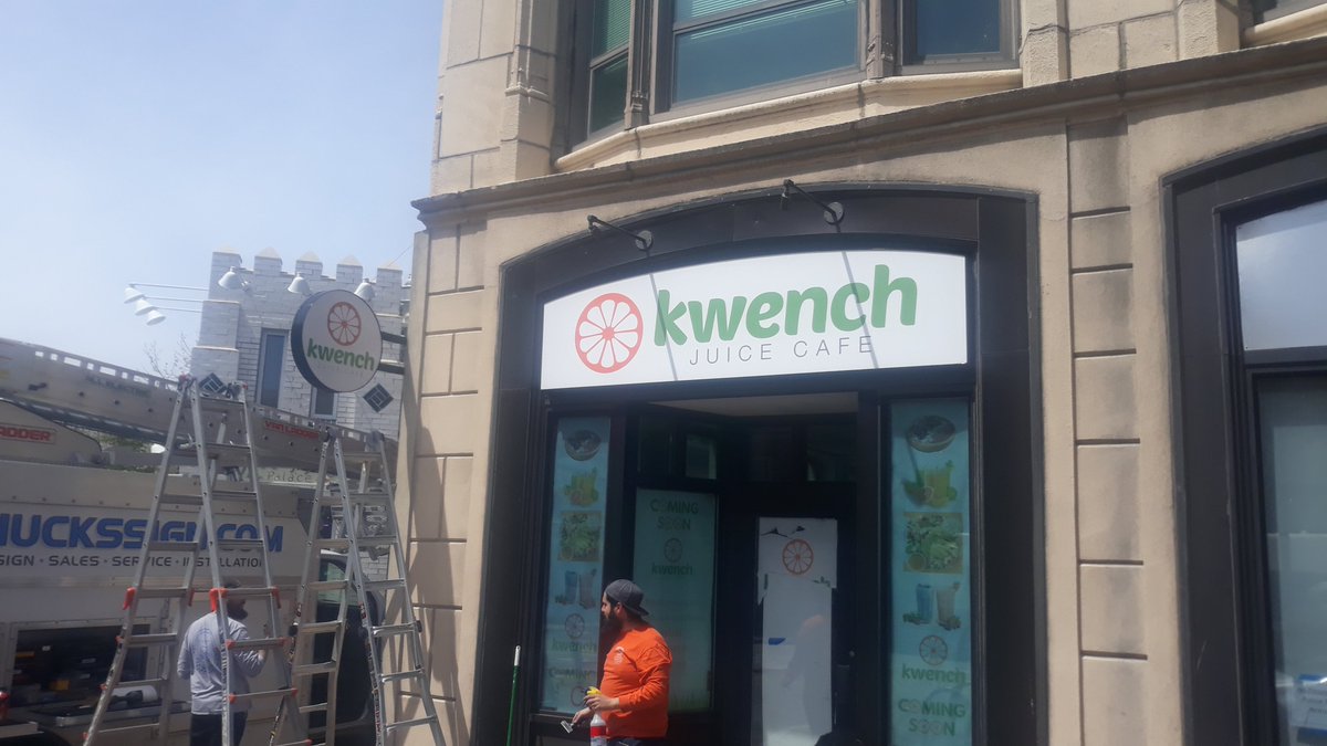 ChrisGregoris's tweet photo. Signs are up at Kwench Juice Central Square Cambridge, MA. https://t.co/hUymSsAXt3