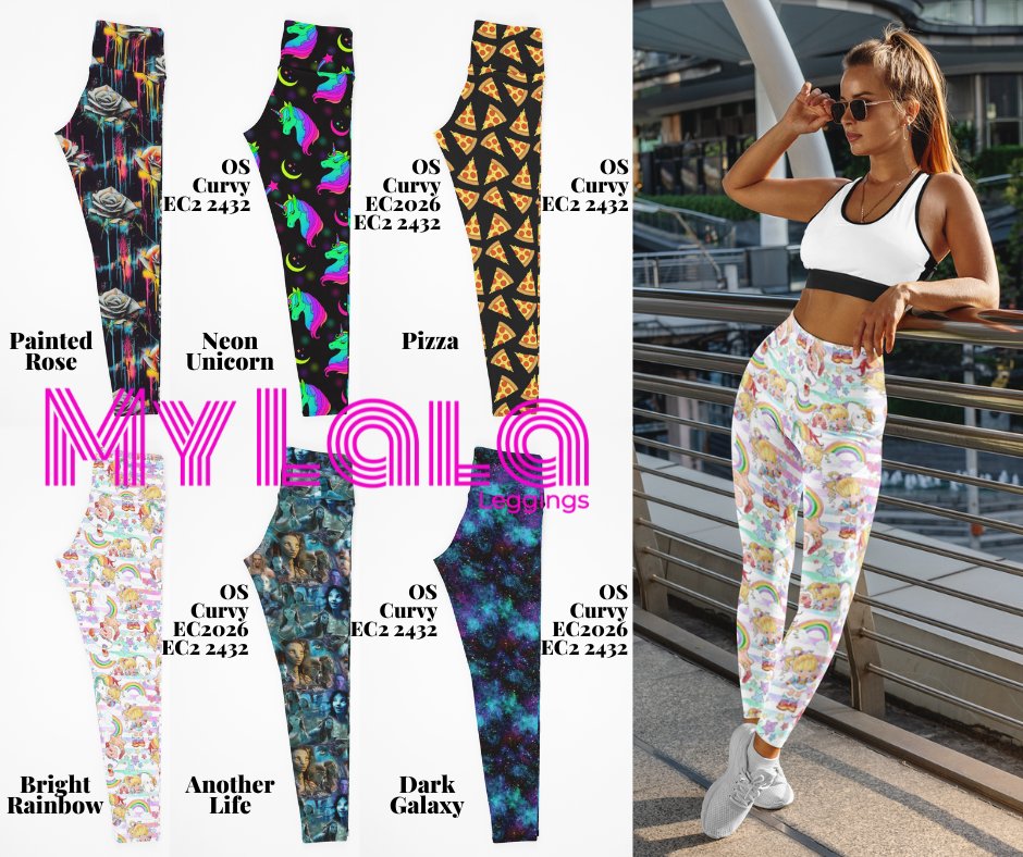 New releases on leggings came out today. Free shipping for anyone in the U.S. Check them out! I have bought tons of these leggings and they fit and feel great! mylalaleggings.com/#MisseyNC