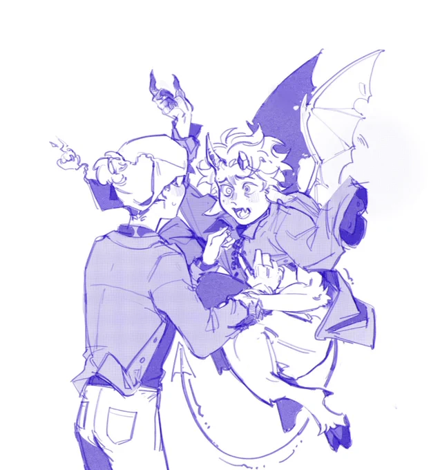 imp and youth pastor ^^ but i forgot what the context was
