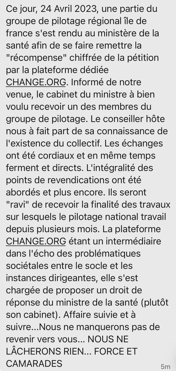 Idelencolere's tweet photo. Un pas de plus dans le combat des #infirmiersliberauxencolere @FrcsBraun @Elisabeth_Borne @EmmanuelMacron https://t.co/IDMX5u57jg