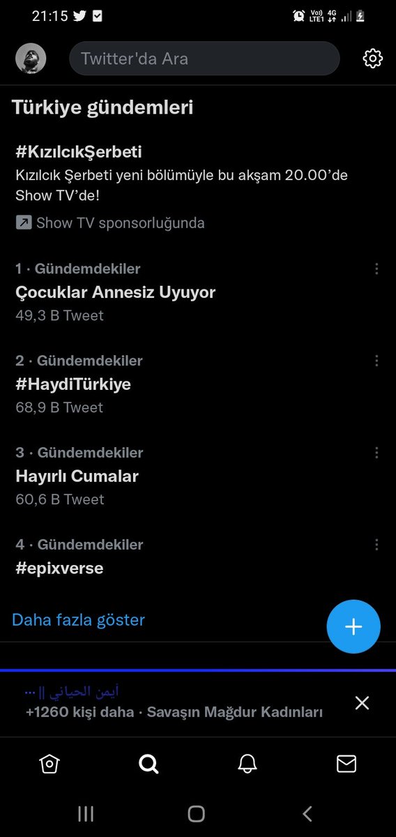 Gündemde birinci sıradayız elhemdulilah 
Çocuklar Annesiz Uyuyor