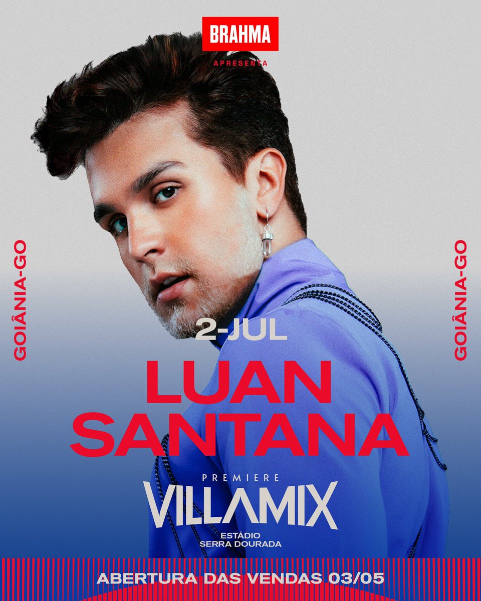 Tenho uma proposta para te fazer: eu, você, dois copos e um show do <a href="/luansantana/">Luan Santana</a> 👑 E aí, cê topa? 👀 

🎟 Vendas abertas no dia 03/05 ao meio-dia. #PremiereVillaMix #VillaMix