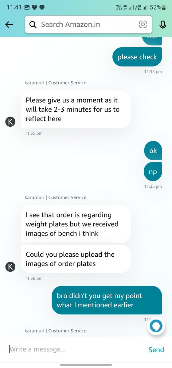 I_AM_Nitin79's tweet photo. @AmazonHelp See what they are saying I don't understand what's wrong with you guys https://t.co/uyudlGCRWa