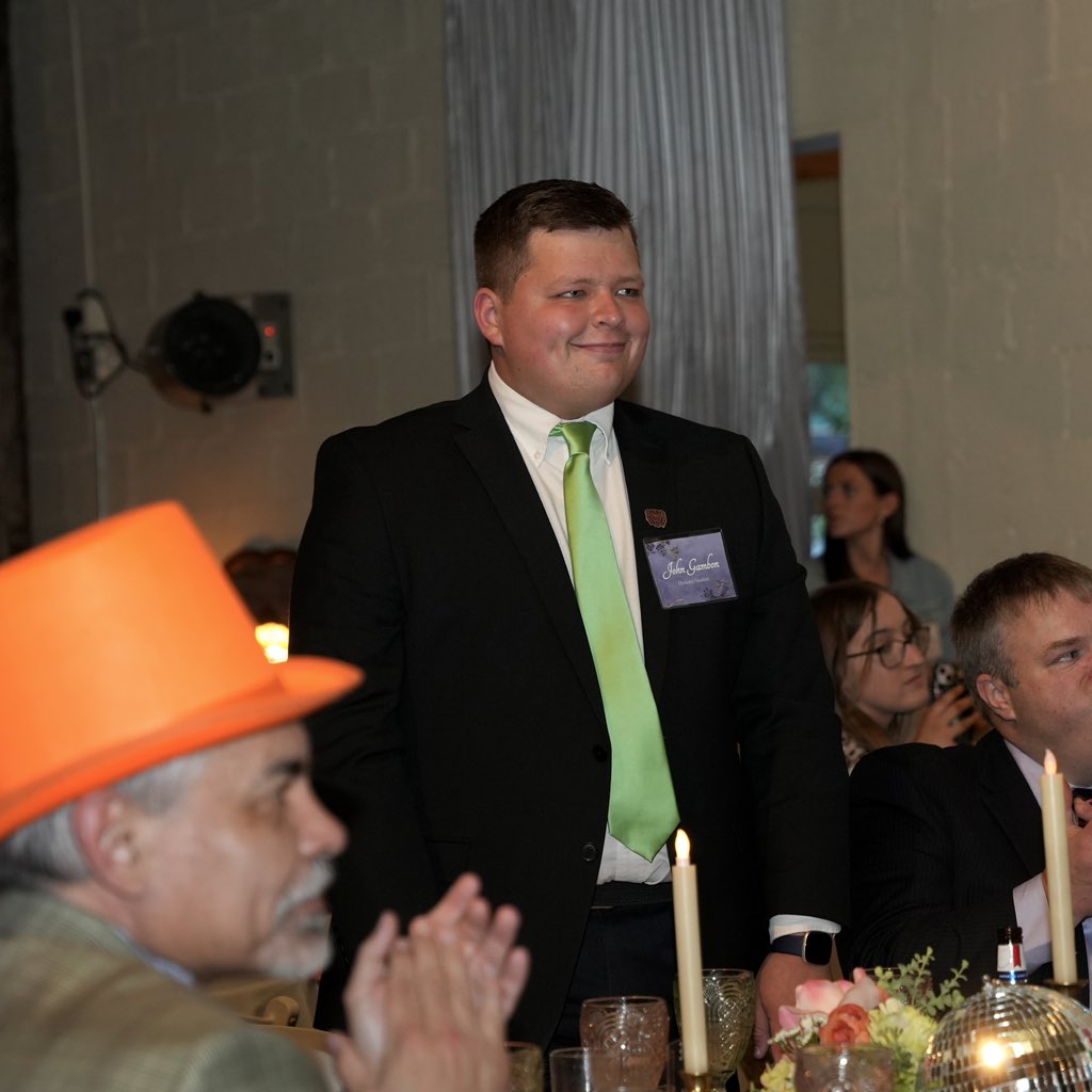 EM_Awards's tweet photo. Our 2023 EMA Leader of the Year is John Gambon! He served as the 2022-23 Service Representative and has done a fantastic job of getting EMA members out into the community🤝💙

Congrats, John!✨

#EMawards #MoState https://t.co/Wq3TR5BdOO