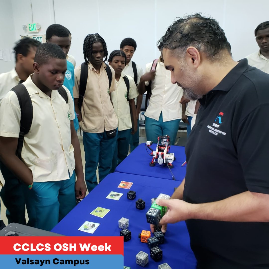 NIHERST's tweet photo. Our Innovations Department presented Robotics and Fab Lab exhibits for secondary school students at the @cclcstt OSH Week, including 3D Printing, Electronics, Circuit Board Design & Robotics Kits.
#outreach #fablab #cclcs #oshweek #innovation #STEM #robotics #3dprinting https://t.co/kWofYQZCz4