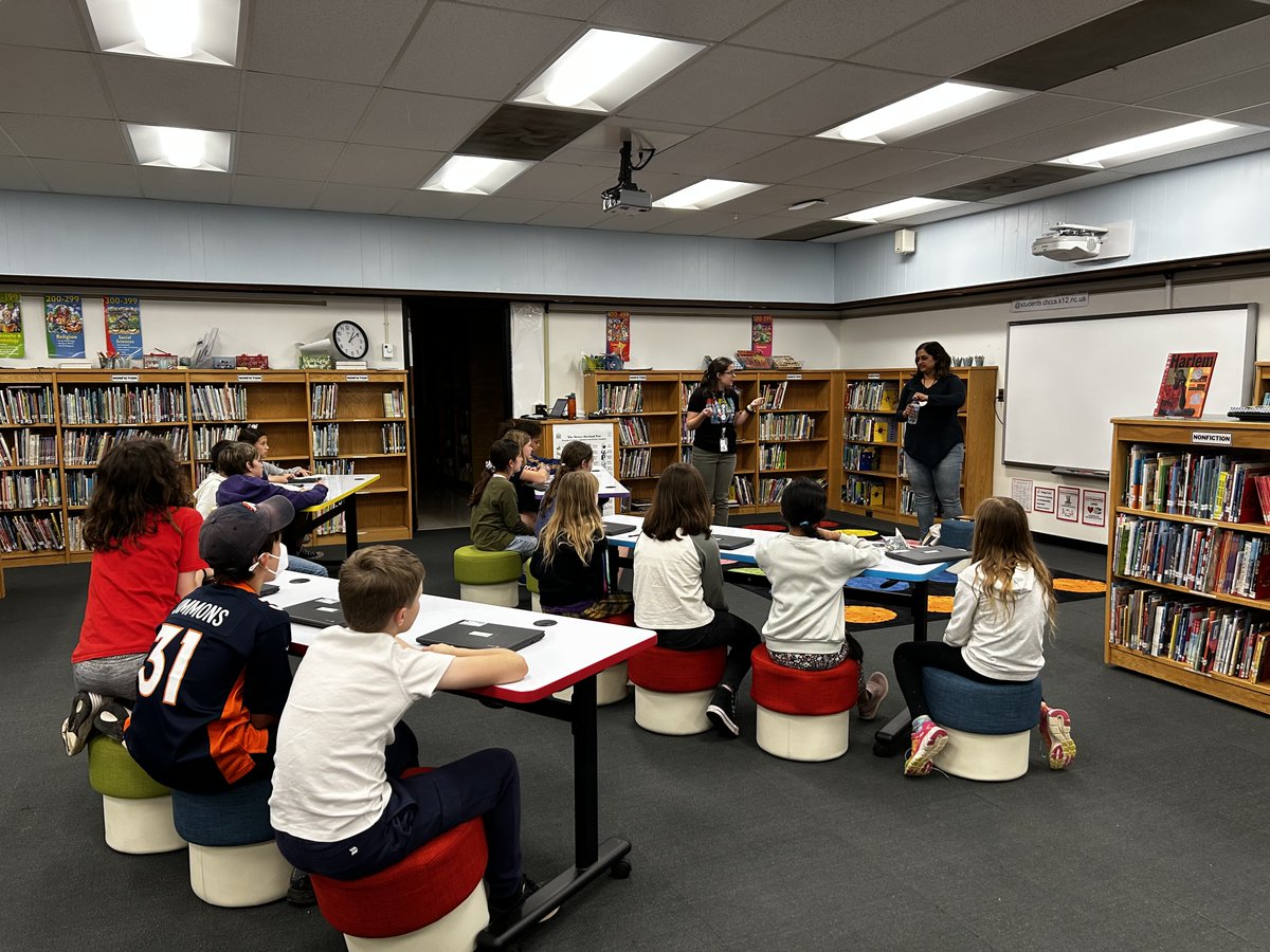 Ephesus Elementary (@ephesuselem) on Twitter photo Poet + EES parent, Aruna, shared her poetry w/ 5th graders + gave them advice on their own work! Their project connects to the book the group is reading with Ms. Smith called “Dragonwings” which highlights some Classical Chinese poems. <a href="/BaileyNormann/">Bailey Normann</a> <a href="/chccs/">Chapel Hill-Carrboro City Schools</a> #nationalpoetrymonth Poet + EES parent, Aruna, shared her poetry w/ 5th graders + gave them advice on their own work! Their project connects to the book the group is reading with Ms. Smith called “Dragonwings” which highlights some Classical Chinese poems. <a href="/BaileyNormann/">Bailey Normann</a> <a href="/chccs/">Chapel Hill-Carrboro City Schools</a> #nationalpoetrymonth