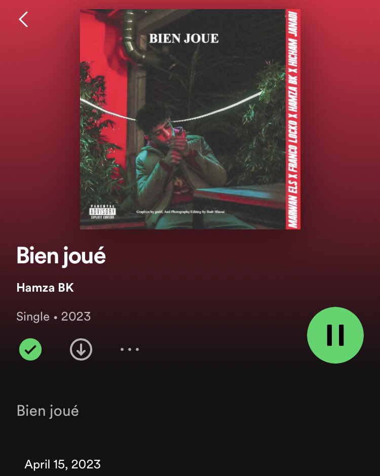 bIEN JOUE 
(feat.HAMZA BK ,Marouan ELS , FRANCO LOCKO , Hicham janadi )