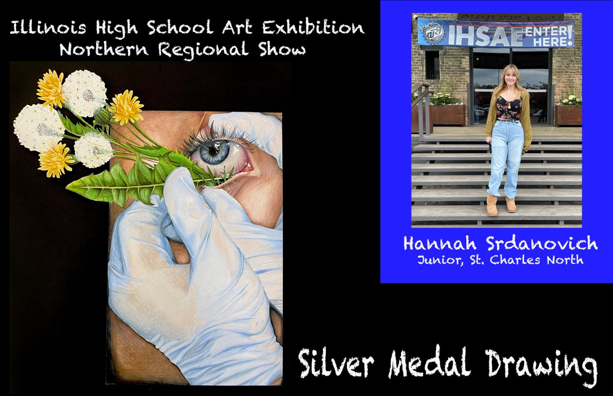 art_scn's tweet photo. Well done to Hannah Srdanovich for winning SILVER for Drawing at the Illinois High School Art Exhibition! https://t.co/QTRM2amssK
