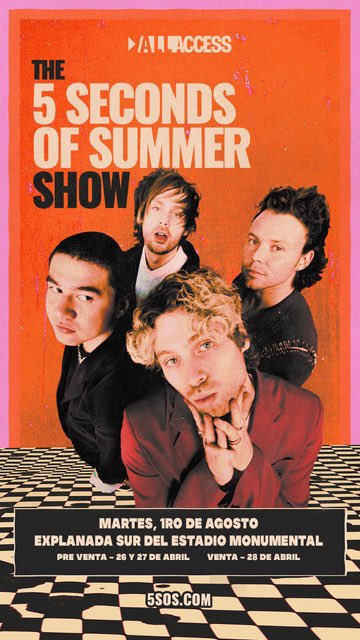 Peru! See you soon, tickets on sale now 😊 #The5SOSShow