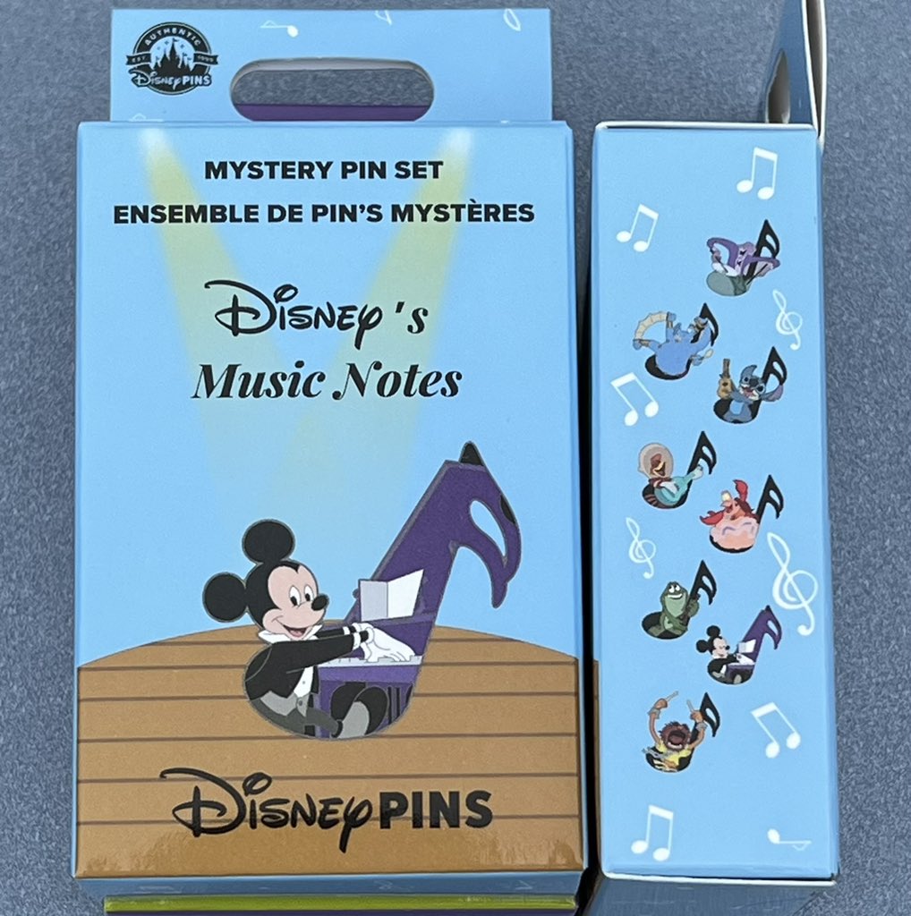 Disney Pins Blog on Twitter "New Music Notes mystery pin set released