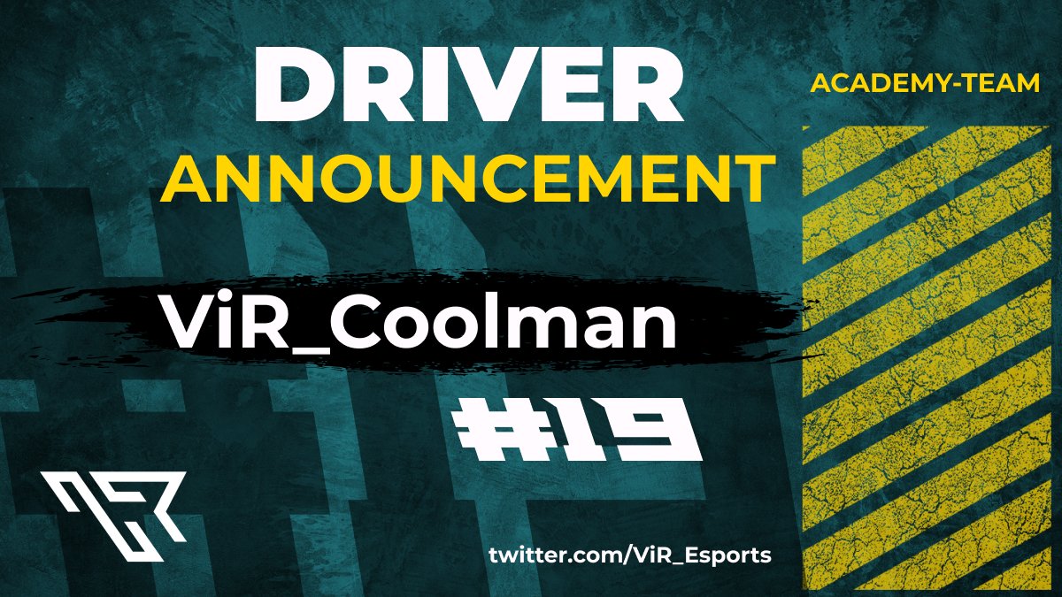 We are not done yet. ViR_Coolman has arrived. Welcome to ViR!
Another talented driver is joining our academy team. On track he has already shown what he is made of and we are happy to have him on our team. 
Really looking forward to having a successful future together.
#ViR