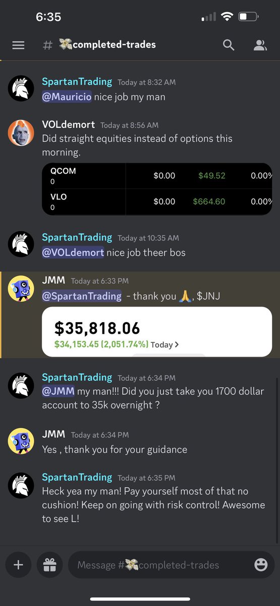 Very rare but awesome to see!  One of our members taking a 1.5k past 6 figures in a little over a month in the room! $SPX $TSLA $ABNB

spartantrading.com