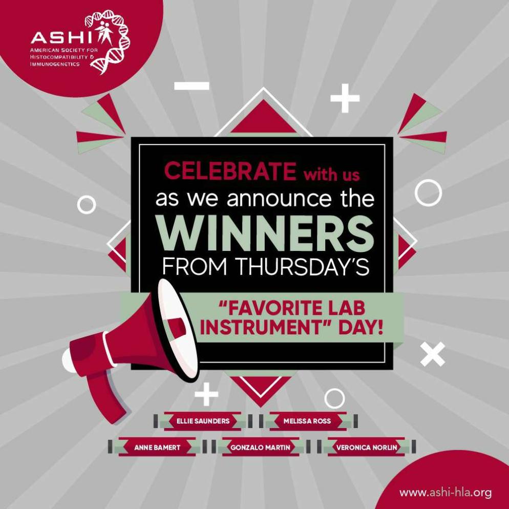 ASHIHQ's tweet image. 🎉Congratulations to Thursday&apos;s ASHI prize winners!🎉 We&apos;ll be reaching out to you shortly. Winners will be chosen daily all week, so don&apos;t forget to like, comment, AND share to win! #ASHILabWeek23 #ASCPLabWeek23
