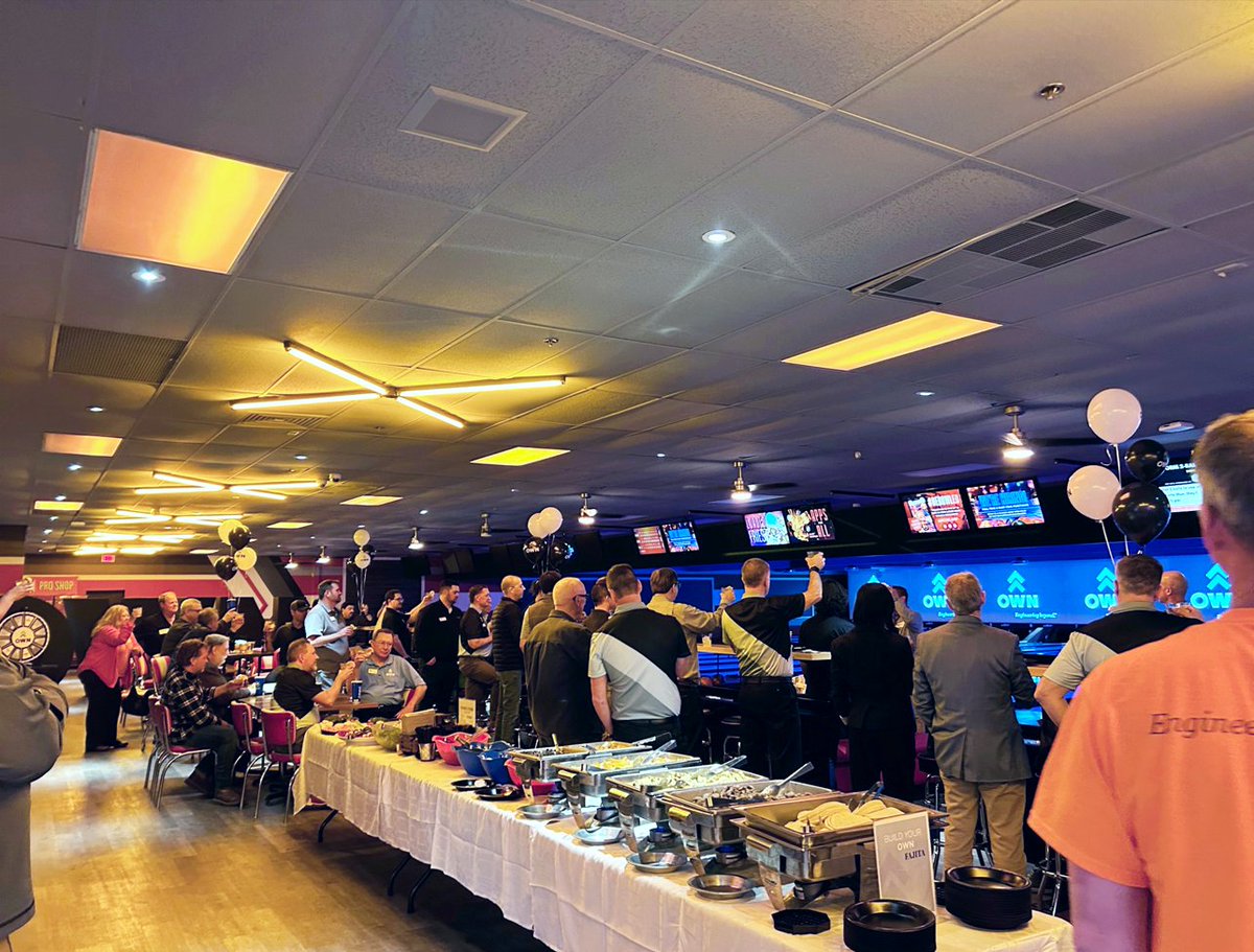 OWN_Engineering's tweet photo. Another successful Rebrand Party is in the books! Special thanks to our clients, partners, &amp; friends for making our KC party a top-notch evening! More fun lies ahead as we gear up for more #rebrand parties in Joplin, Destin, &amp; Rogers! #WeAreOwn #PartywithOWN #EngineeringBeyond https://t.co/huArFPiBKB