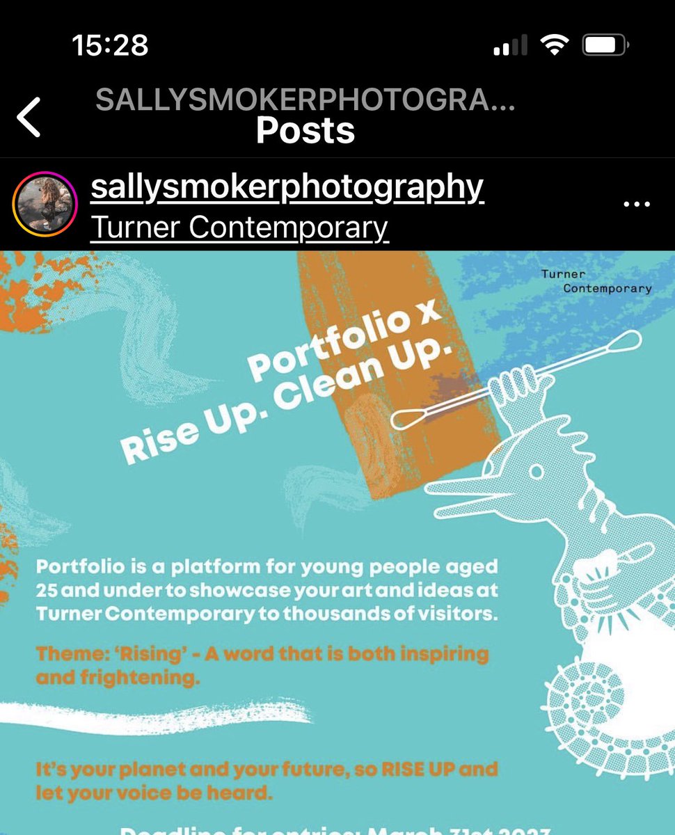 BlindLuckPhoto's tweet photo. SO PROUD of student Sally. Entered her @MidKentCollege  #photography project into the Portfolio X open call &amp; WON!! Will be @TCMargate this summer! #polution #fashion #art https://t.co/zvPSYXBGuH