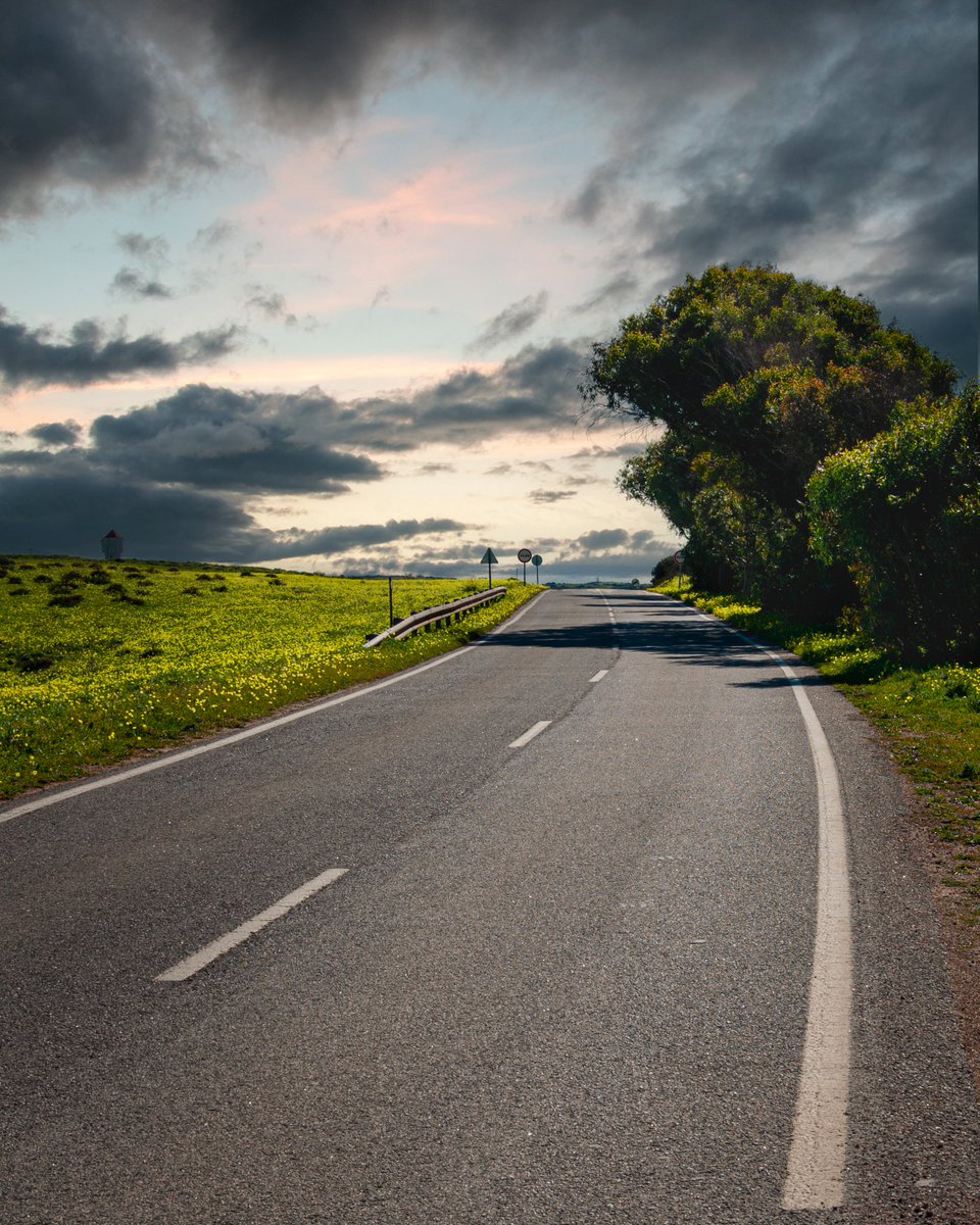 The Algarve, in the  south of Portugal is rightly famous for its stunning coastline but its  interior is also well worth a visit as are the outstanding West Coast  beaches to which this road leads #Portugal #Travel #Algarve #travelphotography