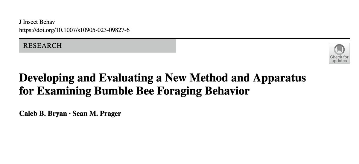 USaskEnt's tweet photo. The first paper from @iwatchbees's PhD is now available. https://t.co/M02fAgbwB1. Details his new method for evaluating #bee #foraging #behavior #pollination https://t.co/d9X2iTztfj