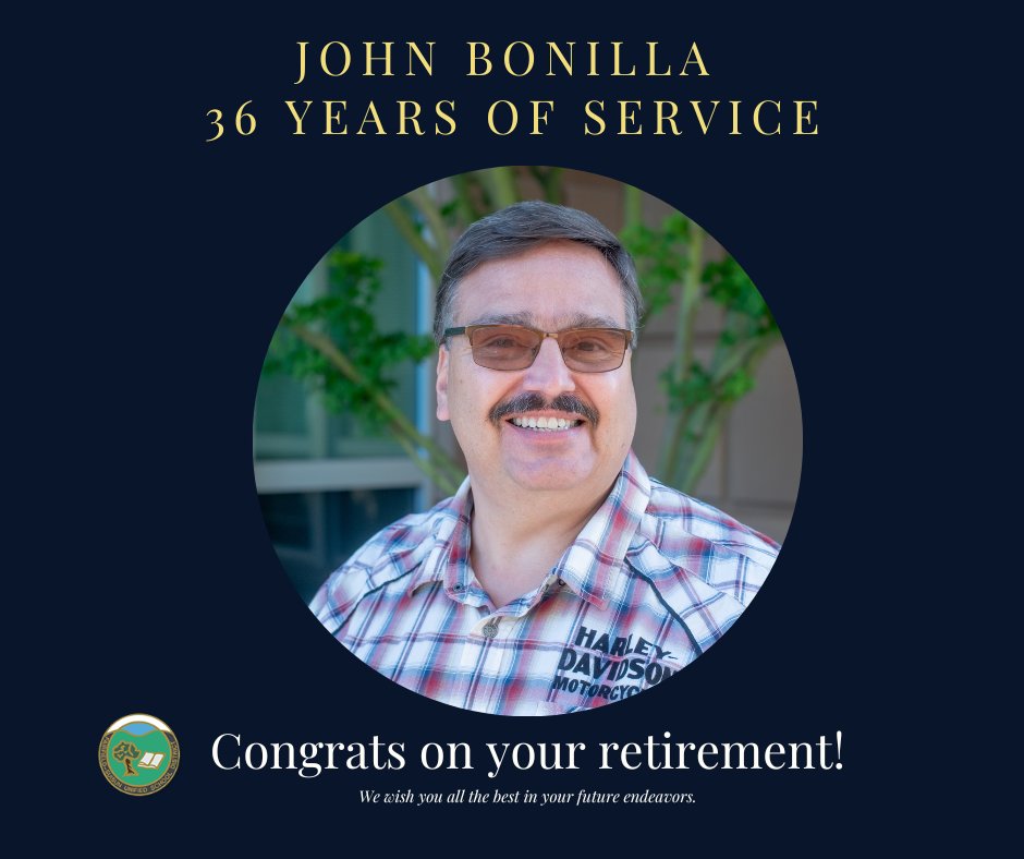 John, we appreciate all that you've done. Happy Retirement! 🎊