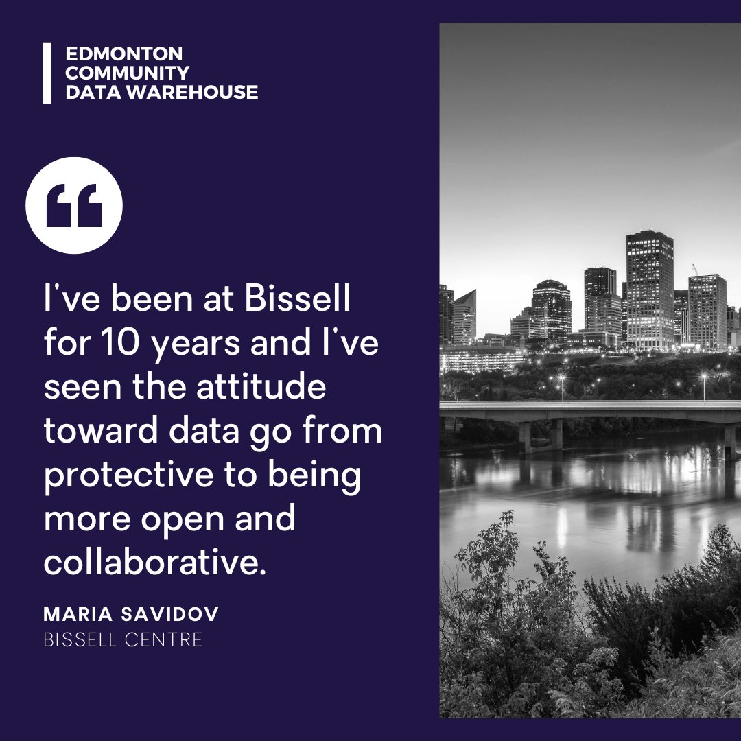 A collaborative approach to data can improve the capacity for social service organizations to collect, organize &amp; analyze data – a critical first step to better serving client populations in #YEG &amp; across Alberta. 🏙️
 
Learn more about the Data Warehouse: bit.ly/43IDsZN