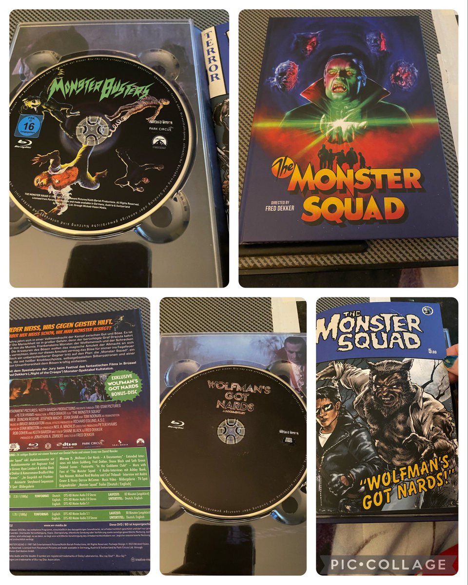 TammColeman0729's tweet photo. Just got my copy of #themonstersquad and @thesquaddoc with deleted scenes put out by @wickedvisionmedia with @lisafuller395 @andregower @ashleybank #ryanlambert #brentchalem #maryellentrainor #wolfmansgotnardsdocumentary #lisafuller #ashleybank #stanshaw #andregower #sean #rudy https://t.co/tlYLoHNS2c