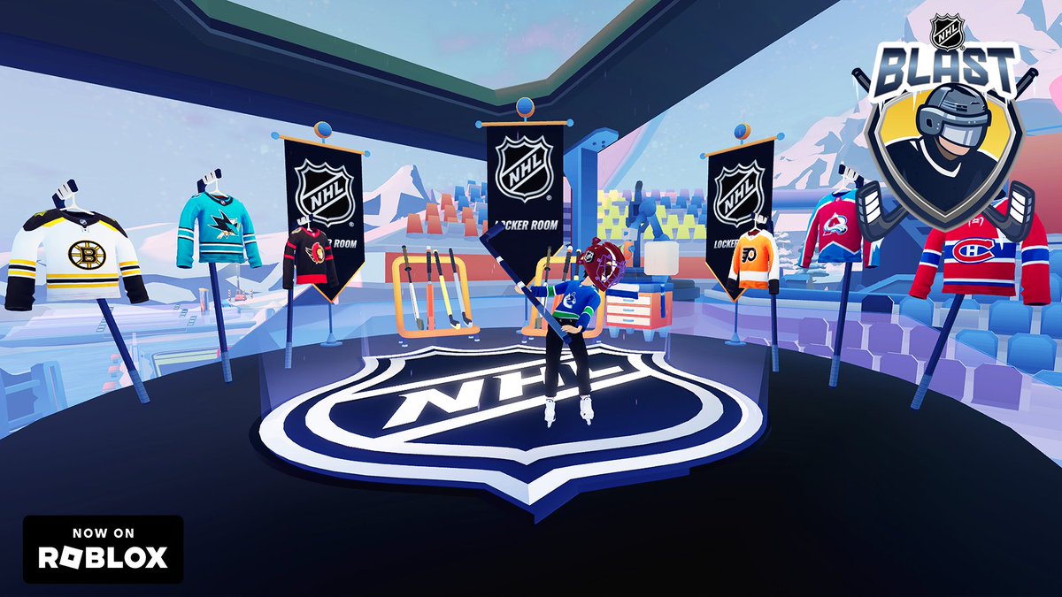 Canucks's tweet photo. Rep the #Canucks on @Roblox! 🔵🟢

Lead your team to victory in this whimsical, fast-paced spin on hockey!

PLAY NOW | https://t.co/EUayxITwAB https://t.co/0GcUW6wxw3
