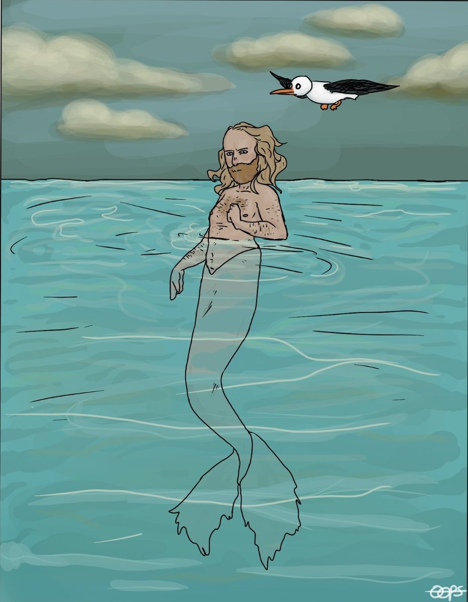 anarchy_simple's tweet photo. Slowly becomes more realistic 
#ButtonsandKarl #MrButtons #ButtonsOFMD #ofmd #KarlOFMD #KarlTheSeagull #mermanbuttons 
#SimpleAnarchy #aahaaaaah #OurFlagMeansDeath
I probably should've saved this for  Monday... I can just draw another. https://t.co/S4jC1J0a81