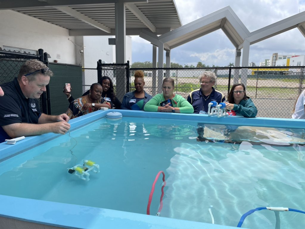 Our first <a href="/pbcsd/">The School District of Palm Beach County</a> SeaPerch cohort has completed their ROV builds. They will take home 2 kits and a toolbox to start a team at their school. IT’S FREE for every MS &amp; HS! Get nominated today. Your principal has the link! TY <a href="/AllanPhipps2/">Allan Phipps</a> from <a href="/ADHUS_FAUHS/">ADHUS & FAU HS</a> for expert help!