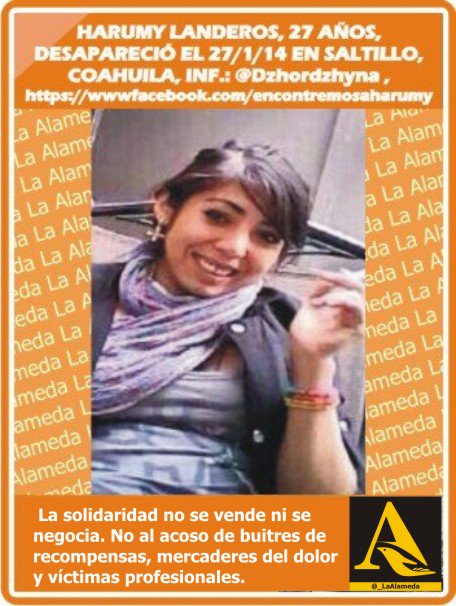 #Tebuscamos Harumy Landeros, 27 años, 27/1/14, #Saltillo #Coahuila #911
