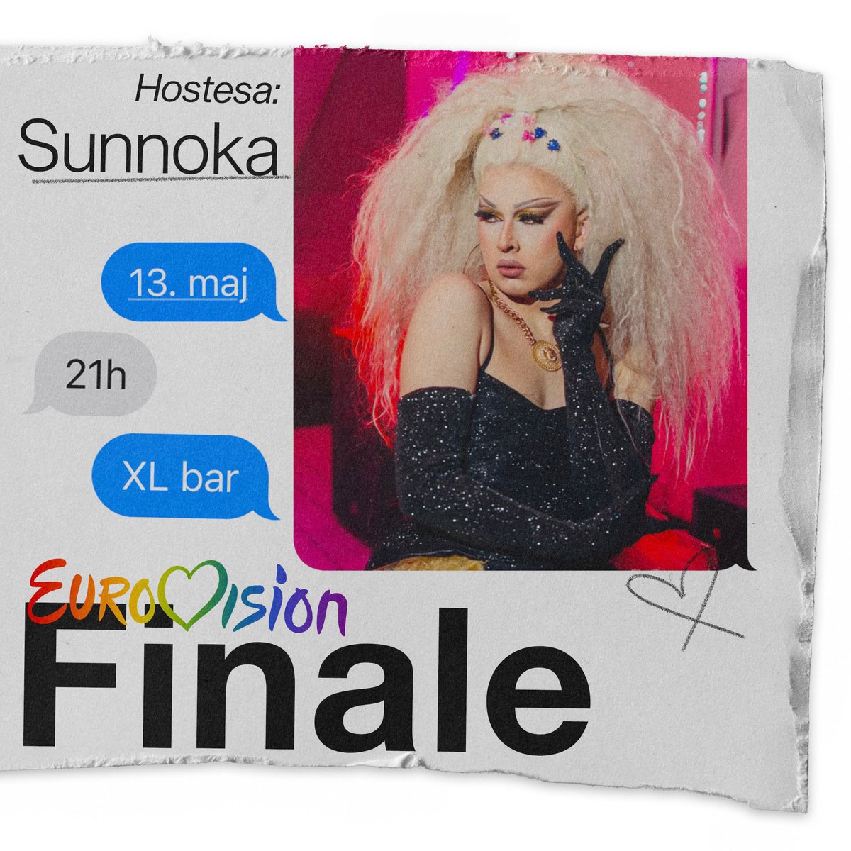 belgradepride's tweet photo. It's Eurovision time! 🎶

U utorak, četvrtak i subotu, odnosno 9, 11. i 13. maja, Beograd Prajd u XL baru (@xlbar_rs) organizuje Viewing Party dva polufinala i velikog finala takmičenja za pesmu Evrovizije! 🎵🌈

📍 Vidimo se u XL baru u 21 čas na adresi Terazije 13! https://t.co/4d4gmiQOvl