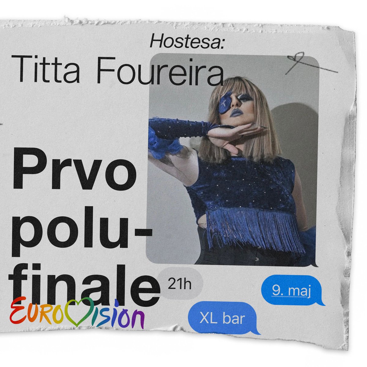 belgradepride's tweet photo. It's Eurovision time! 🎶

U utorak, četvrtak i subotu, odnosno 9, 11. i 13. maja, Beograd Prajd u XL baru (@xlbar_rs) organizuje Viewing Party dva polufinala i velikog finala takmičenja za pesmu Evrovizije! 🎵🌈

📍 Vidimo se u XL baru u 21 čas na adresi Terazije 13! https://t.co/4d4gmiQOvl