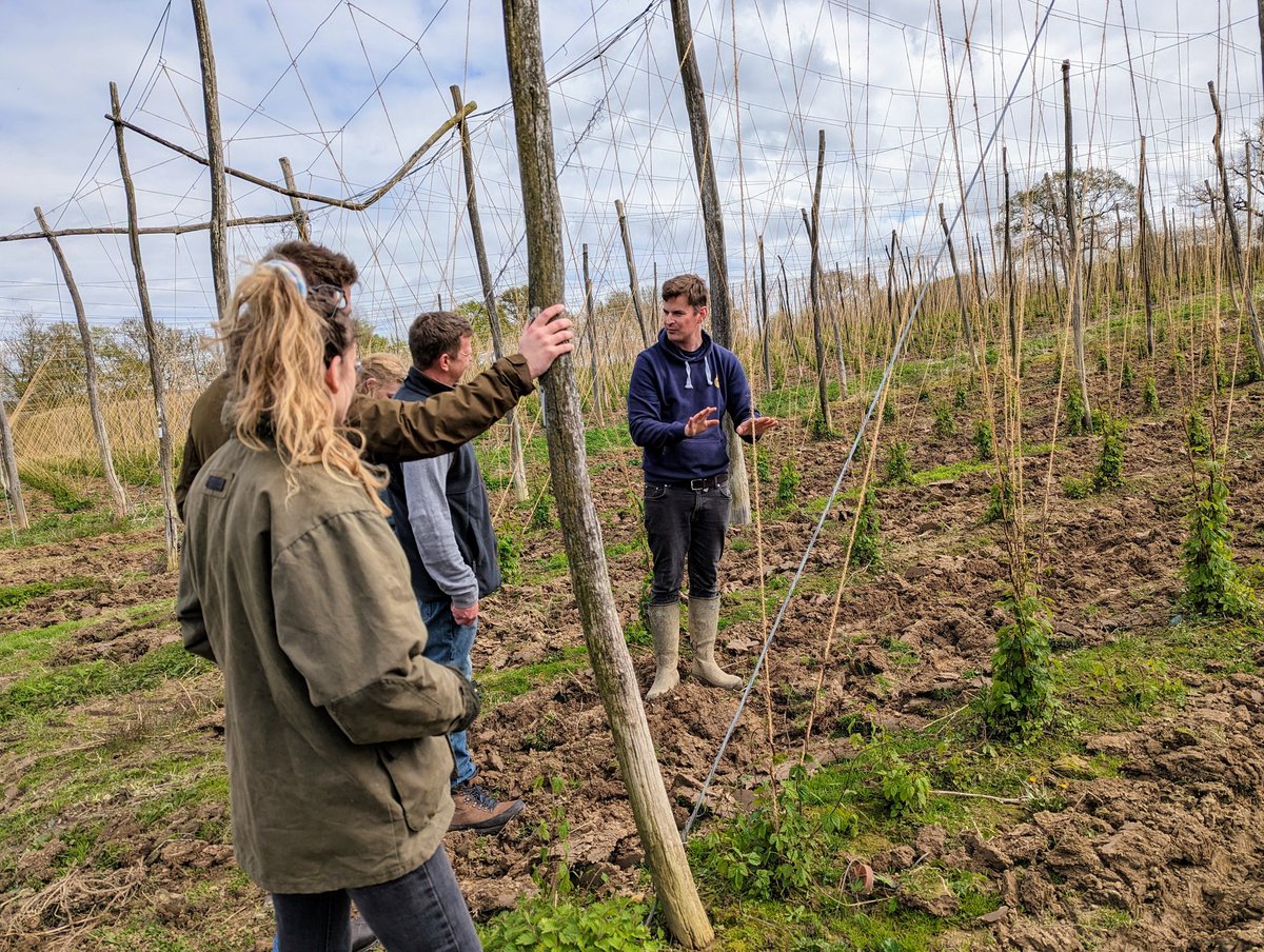 Great to have the team from <a href="/DysonFarming/">Dyson Farming</a> down today on the farm.

<a href="/Dyson/">Dyson</a> #farming #hops #tech #AgriTech