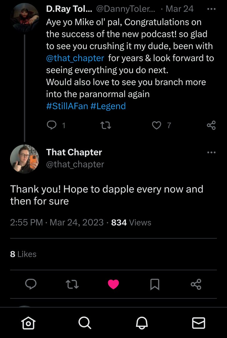 DannyToler_Jr's tweet photo. S/O to my brotha from another mother Mike with @that_chapter still connecting w/ his ppl. All these years following and watching &amp; I can honestly say I can't remember ever commenting or tagging him in anything that he didn't at least like or take the time to read &amp; comment on. https://t.co/Gj0S3UIyvF