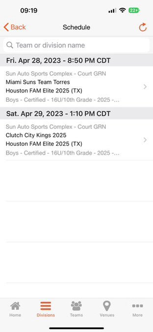 Excited to be playing with @FAMelite1 2025 as we get ready to play in the <a href="/bigfoothoops/">Bigfoot Hoops</a> Kingwood Classic this weekend. Coaches, this is our roster &amp; pool play schedule for this weekends 2nd Live Period. Come check us out!!