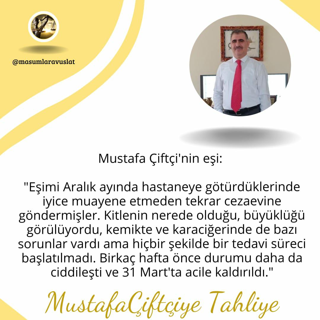 Denizyldrm35's tweet photo. MustafaÇiftçiye Tahliye https://t.co/LIw8TuIN7b