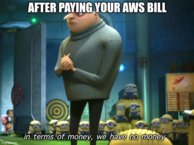 billgistdotcom's tweet image. Not the best feeling every time you pay your bill. 😭
Visit billgist.com to learn how you can start saving on your AWS Bill.
#AWScostoptimization #AWSbilling #cloudcostmanagement #cloudspend #cloudcostcontrol #cloudfinancialmanagement #cloudoptimization