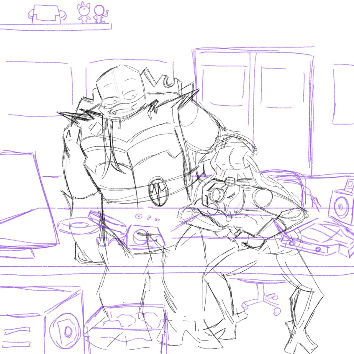 A Brains and Brawn drawing I never finished
#rottmntfanart #brainsandbrawn #rottmntraph #rottmntdonnie