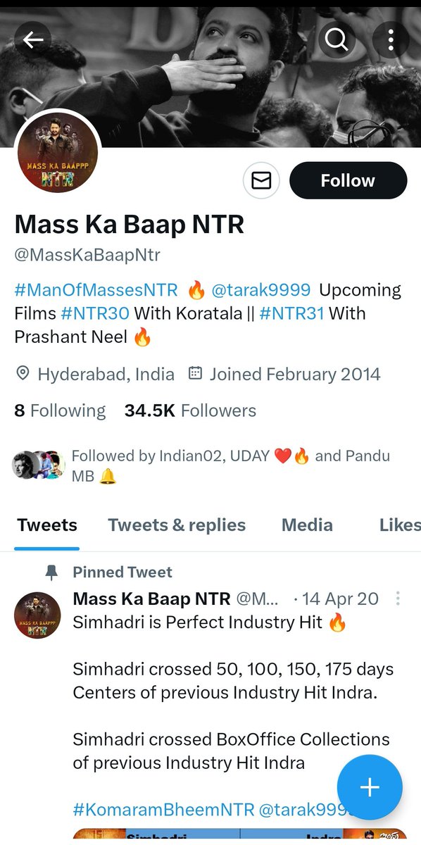 _hurl_'s tweet photo. Fan pages Parody accounts👍

We made on NTR fans Masskabaap account 
@MassKaBaapNtr - @MassKaBaapp

They made on our Pandu gadu account 
@PanduGadu2_0 - @gandugadu0_5 

U know which acc's r famous!

MKB trollpage > MKB ntr fanpage

Pandugadu > Gandugadu

#NeverMessWithSSMBFans ✌️ https://t.co/glPVyxAFY6