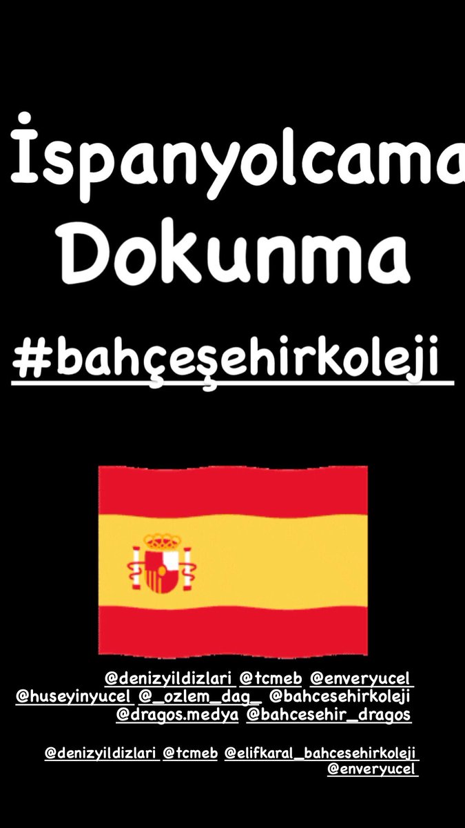 patufii's tweet photo. #bahcesehirdeispanyolcaegitimedevametsin
@tcmeb @enveryucel @bahcesehir_k12 #bahcesehirkoleji @BabalaTv @ugurdundarsozcu @kilicdarogluk @OguzhanUgur @fatihportakal @KucukkayaIsmail @selcukktepeli @barispehlivan @ismailsaymaz @AbbasGucluTR @tcookgm @aydinagaoglu @KaanSekbann https://t.co/azBkwp8A6z