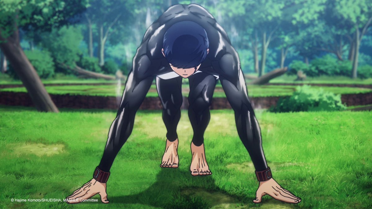 animetv_jp's tweet photo. Hamstring Magic. Big Bang Dash. 💪

— Watch MASHLE: MAGIC AND MUSCLES on Crunchyroll! https://t.co/LUZy2bx6u2