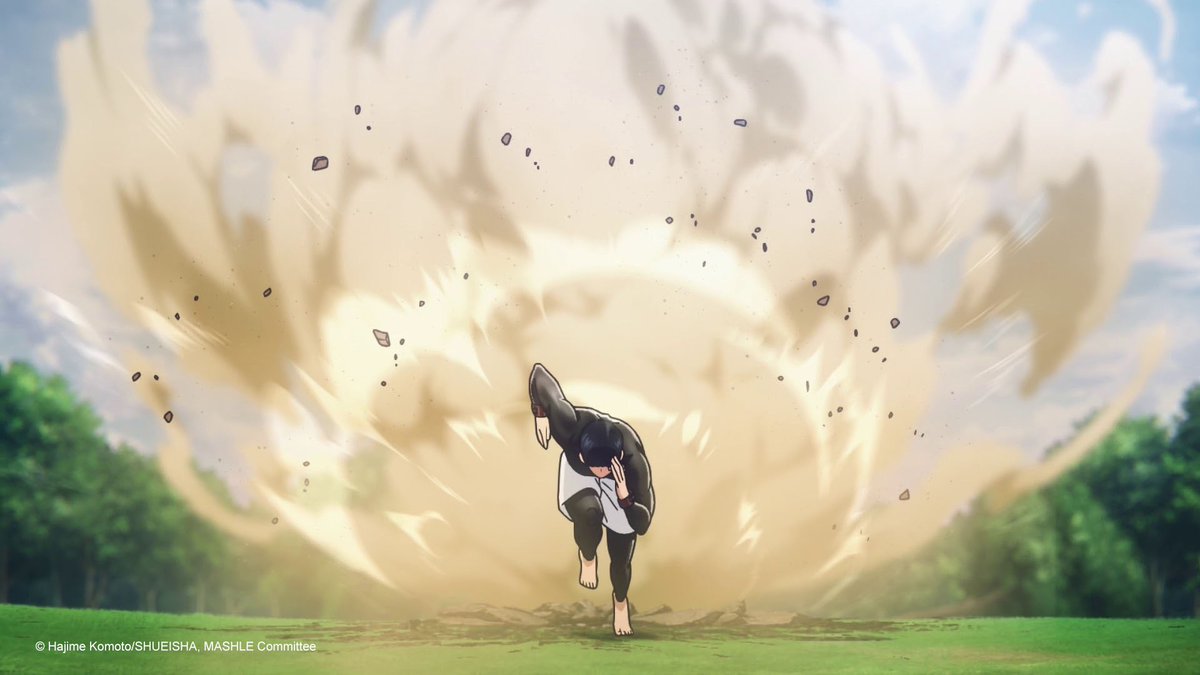animetv_jp's tweet photo. Hamstring Magic. Big Bang Dash. 💪

— Watch MASHLE: MAGIC AND MUSCLES on Crunchyroll! https://t.co/LUZy2bx6u2