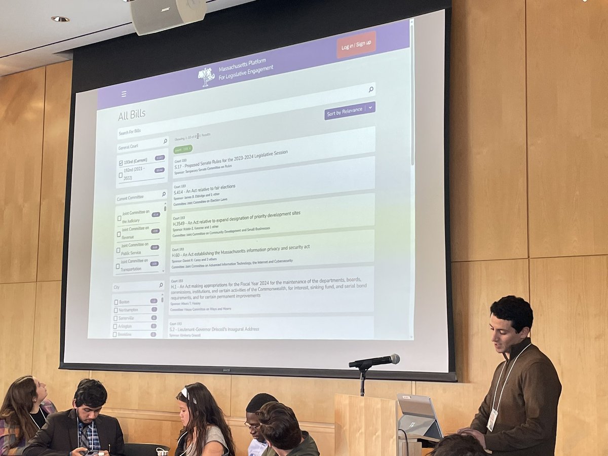 Congrats to the <a href="/MapleTestimony/">Maple Testimony</a> team on their amazing presentation at the <a href="/BARIboston/">BARI</a> annual conference! 

Check out their work to boost engagement with #MApoli at mapletestimony.org